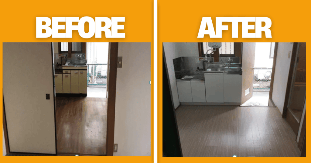 原状回復前後写真