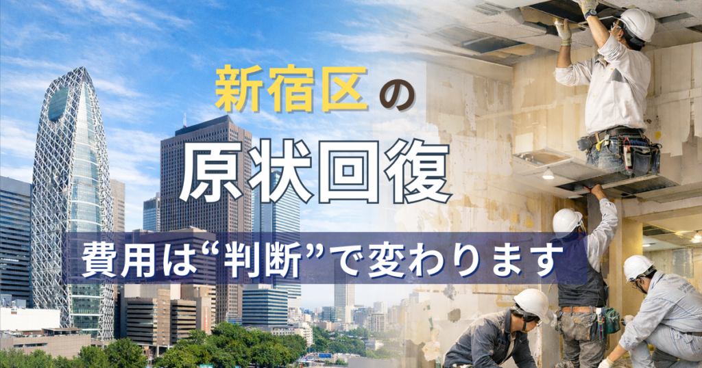 新宿区の原状回復イメージ