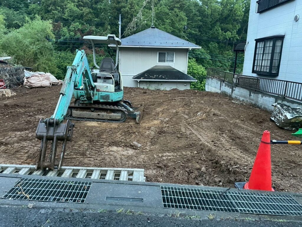 埼玉県東松山市　解体工事_工事中